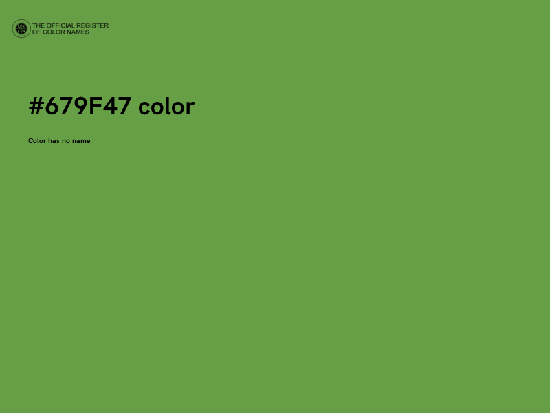 #679F47 color image
