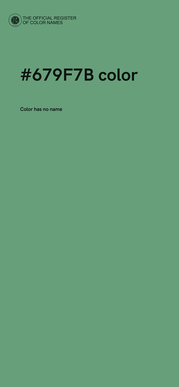 #679F7B color image