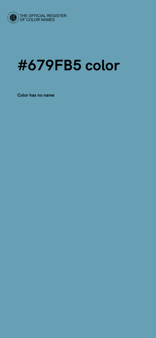 #679FB5 color image