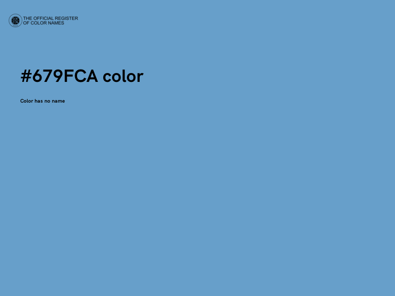 #679FCA color image