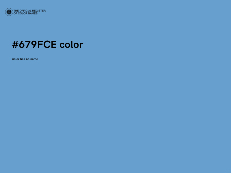 #679FCE color image