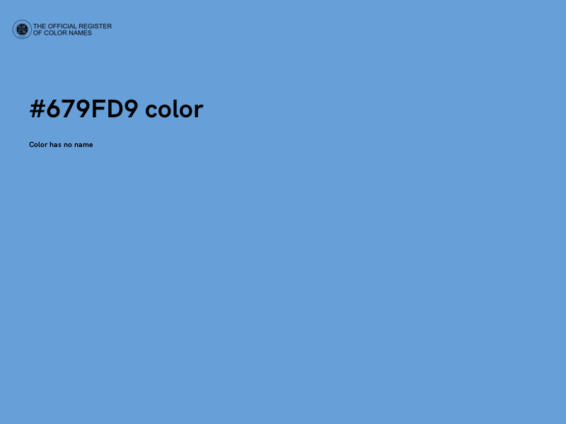 #679FD9 color image