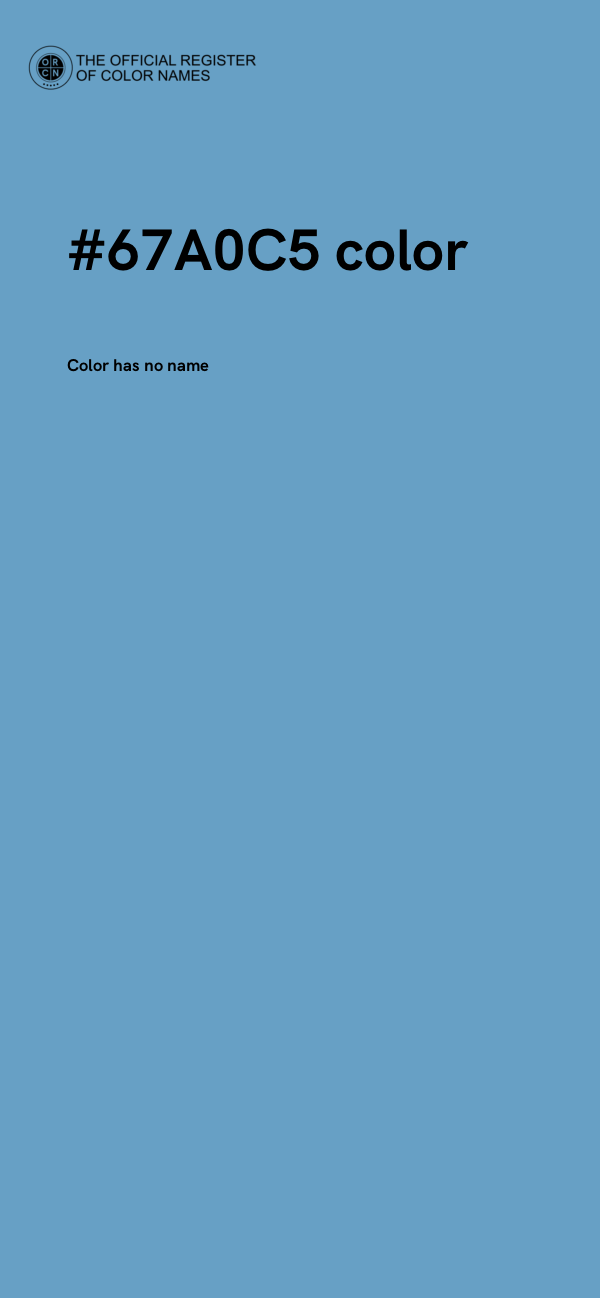 #67A0C5 color image