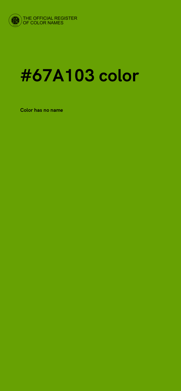 #67A103 color image