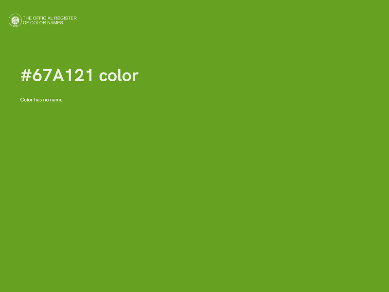 #67A121 color image
