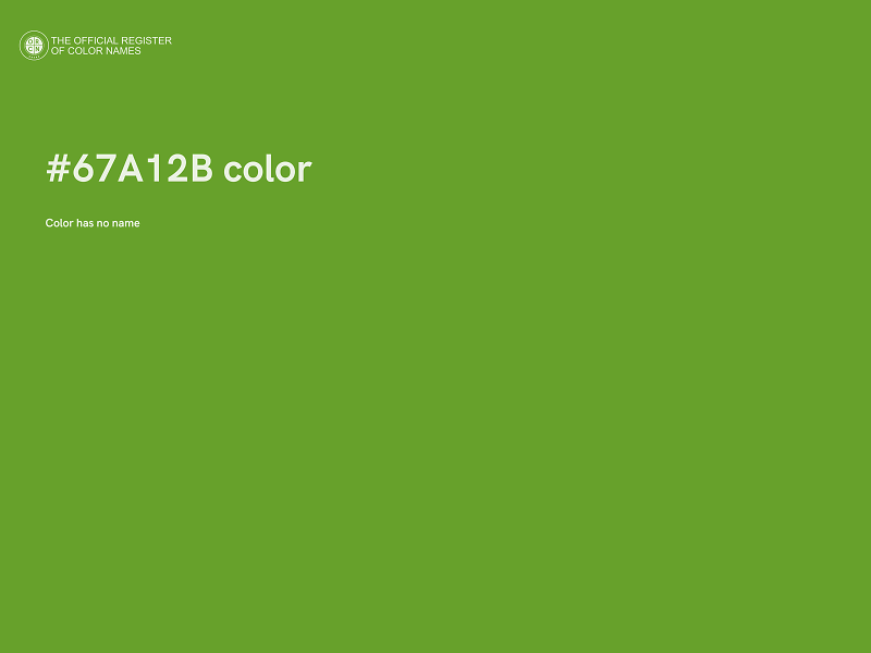 #67A12B color image