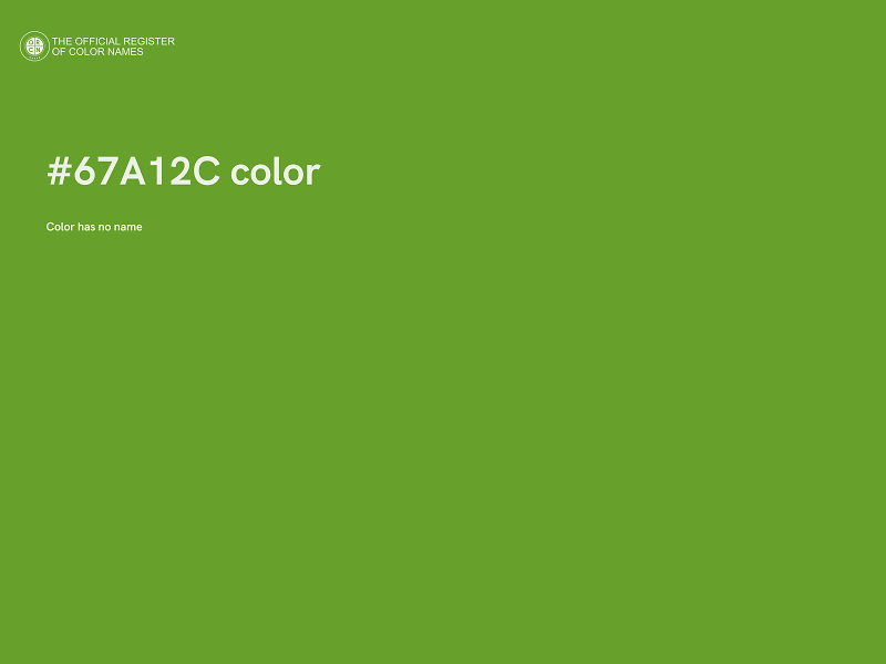 #67A12C color image