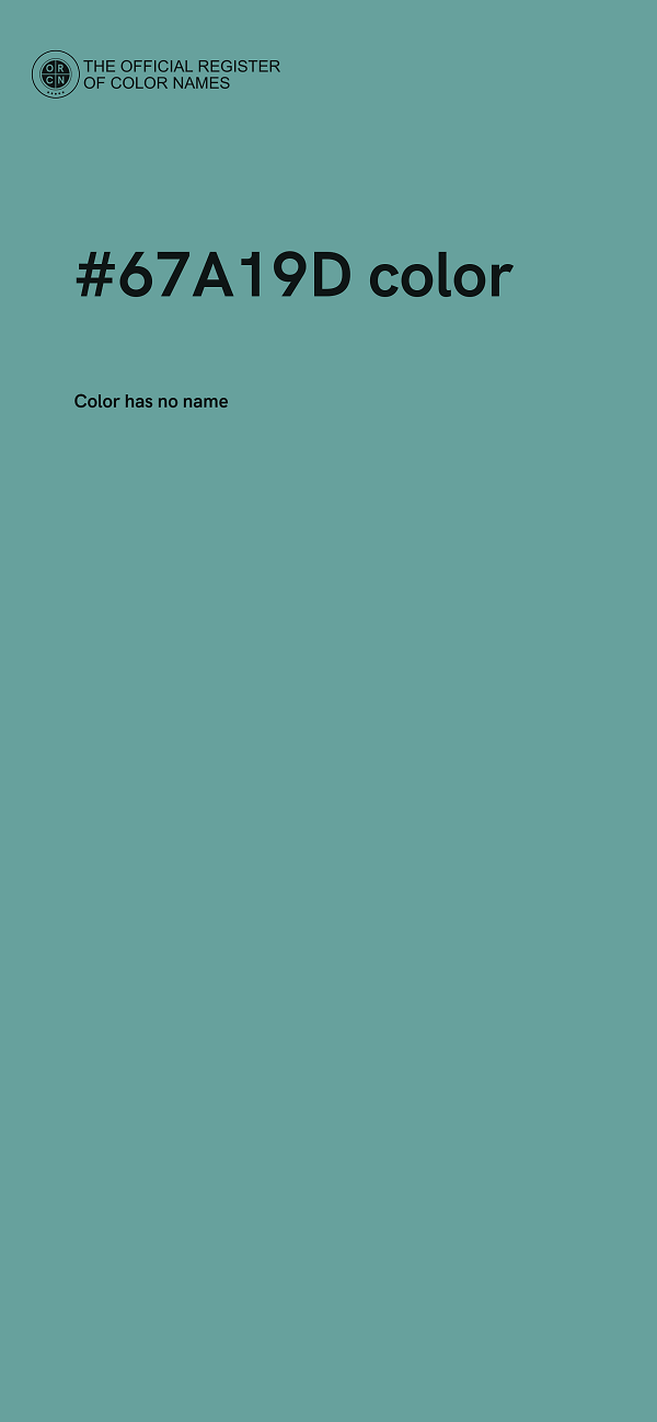 #67A19D color image