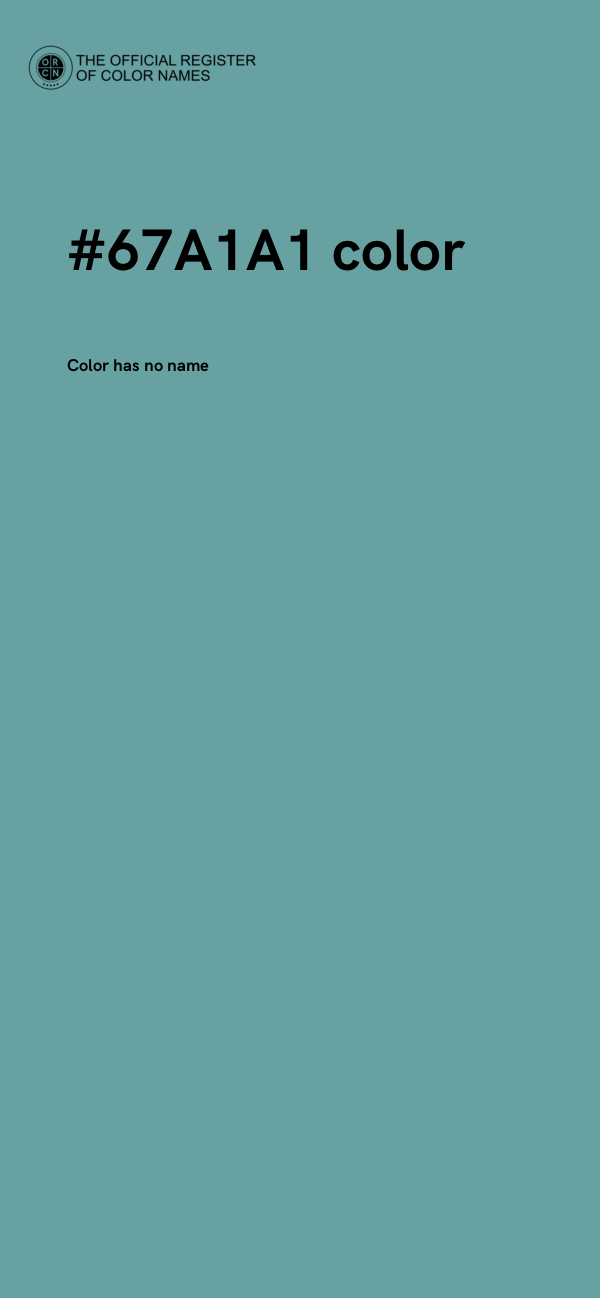 #67A1A1 color image