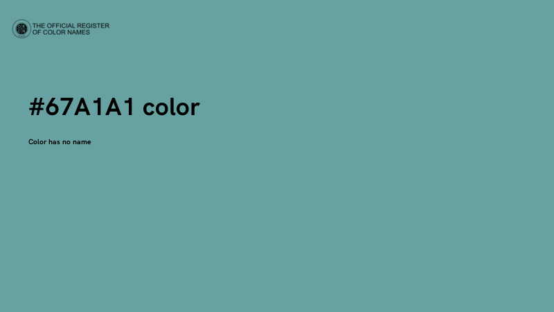 #67A1A1 color image
