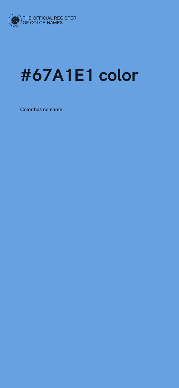 #67A1E1 color image