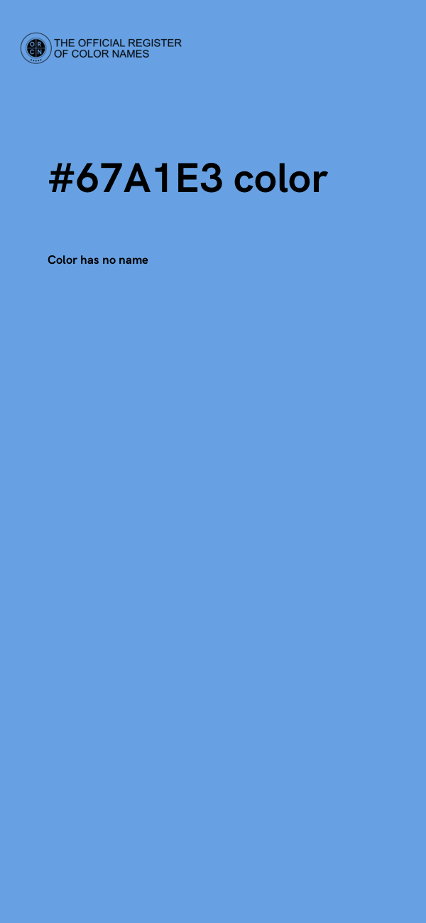 #67A1E3 color image