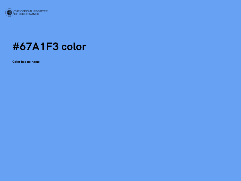 #67A1F3 color image