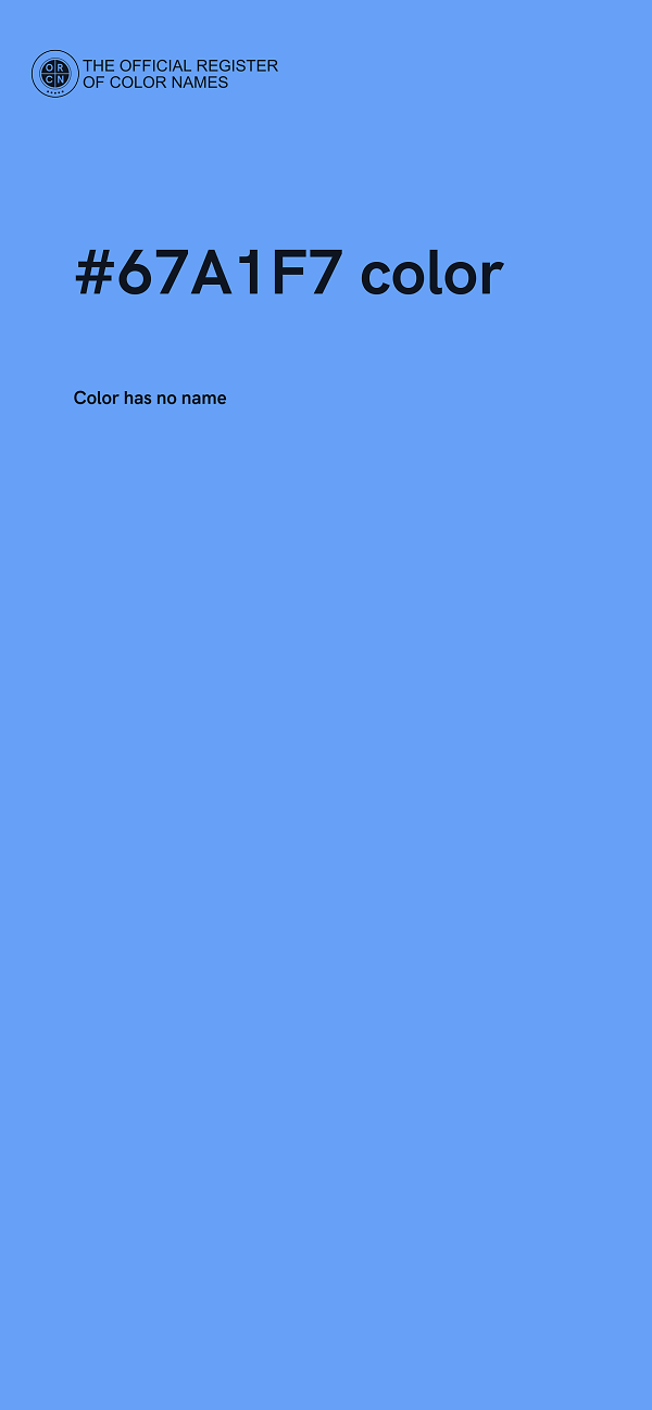 #67A1F7 color image