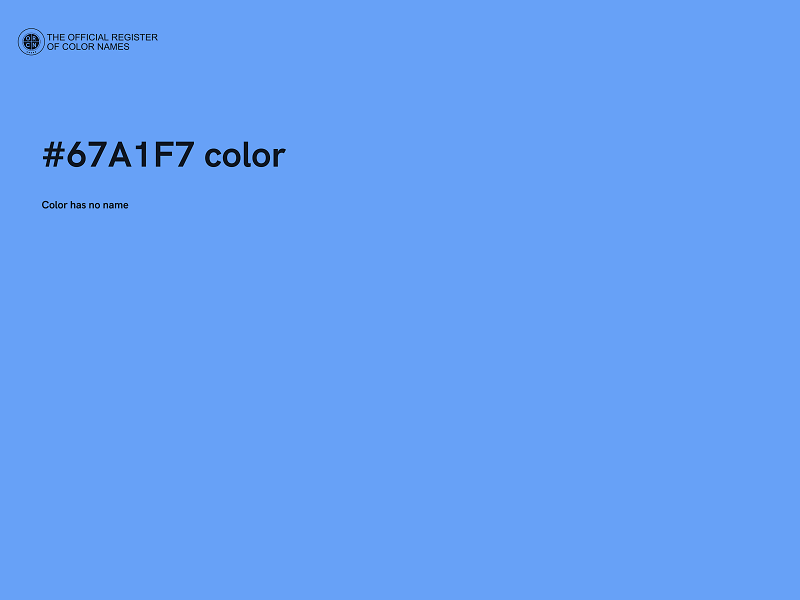 #67A1F7 color image