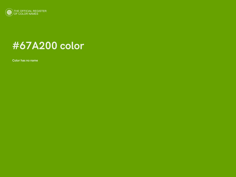 #67A200 color image