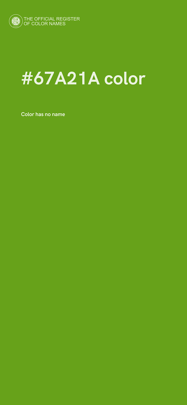 #67A21A color image