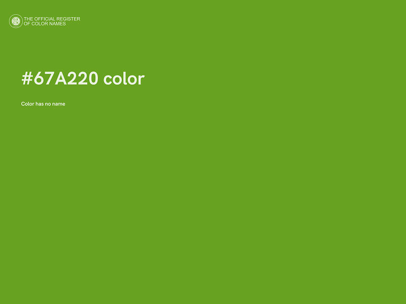 #67A220 color image
