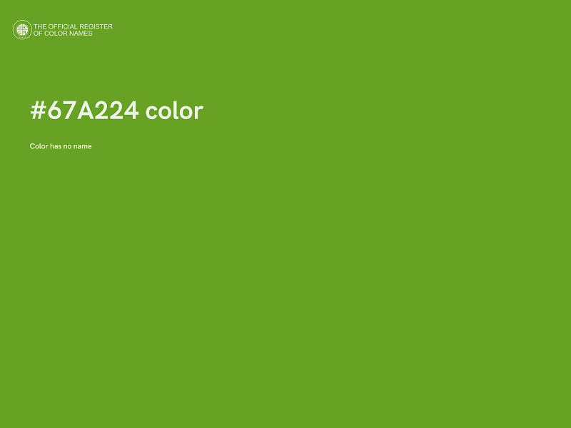 #67A224 color image