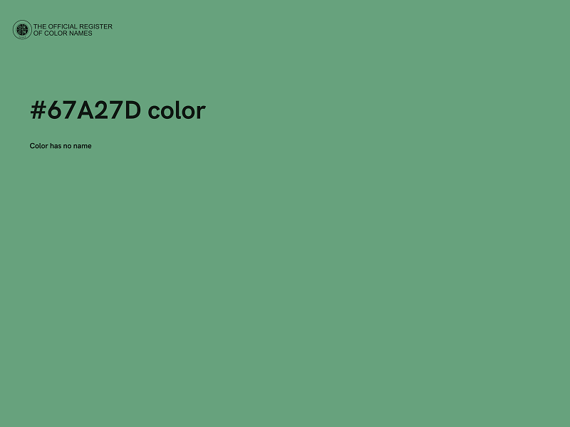 #67A27D color image