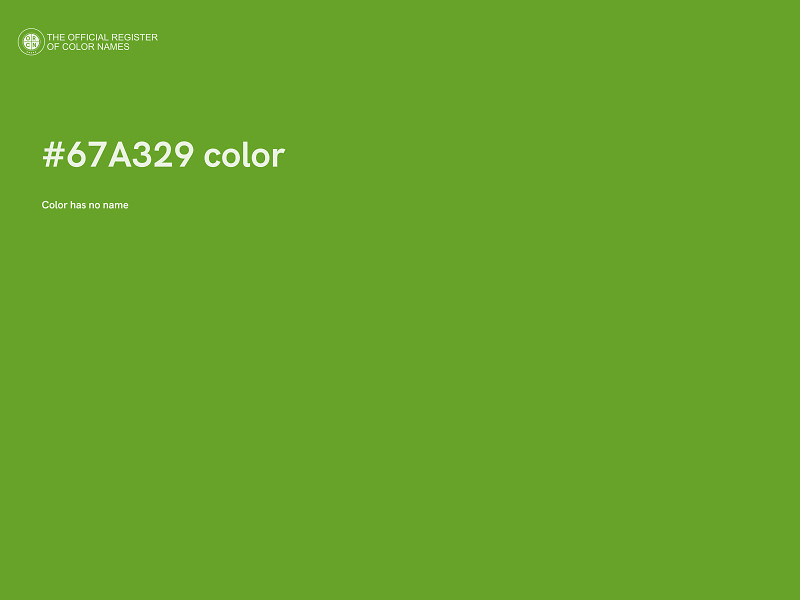 #67A329 color image