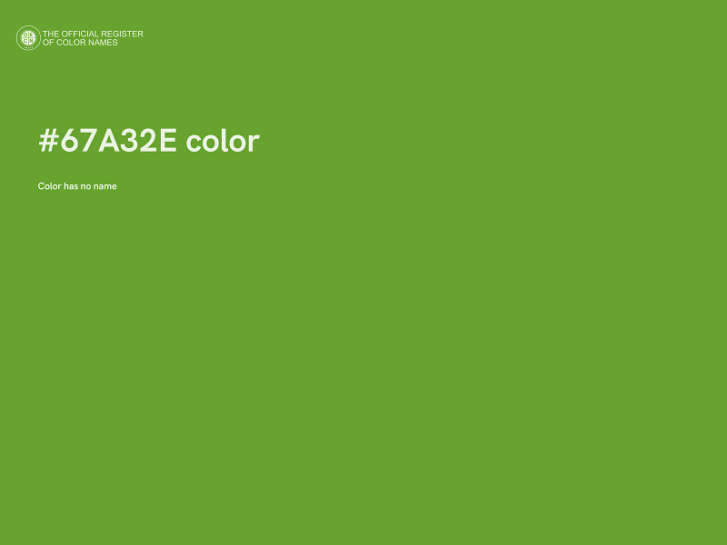 #67A32E color image