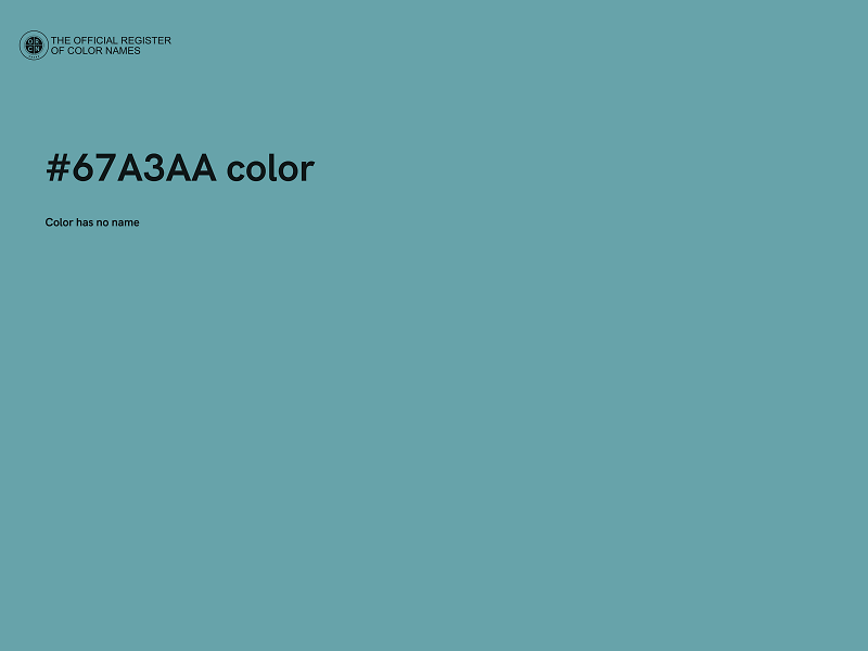 #67A3AA color image