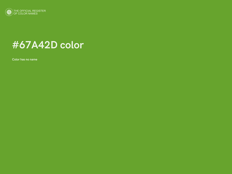 #67A42D color image