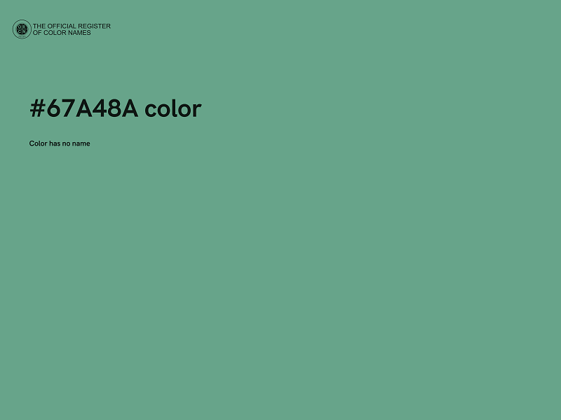 #67A48A color image