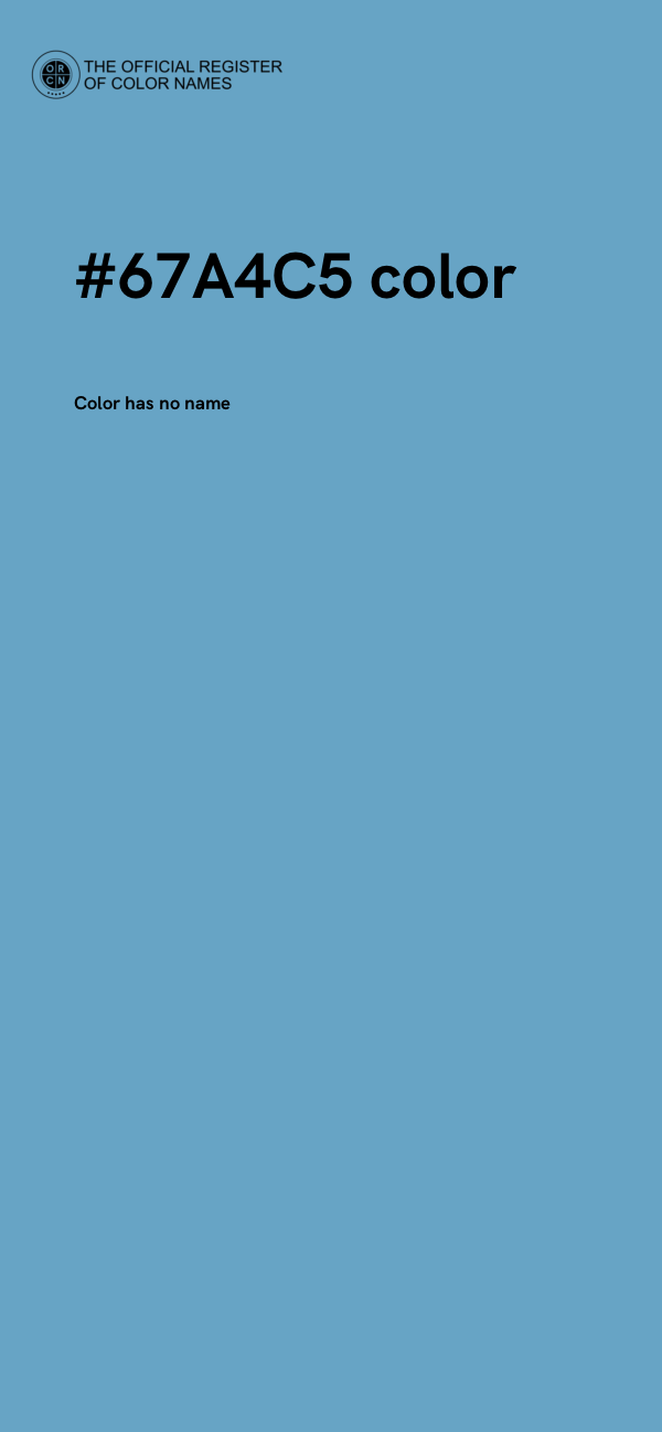 #67A4C5 color image