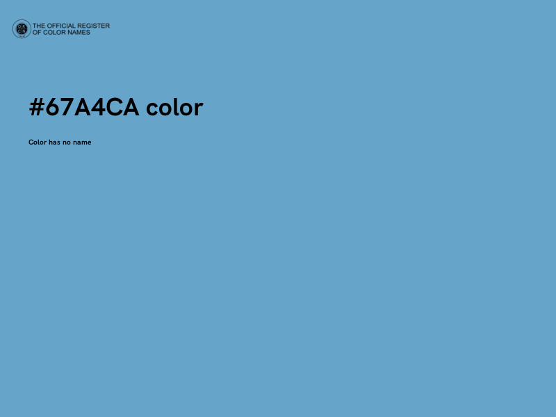 #67A4CA color image
