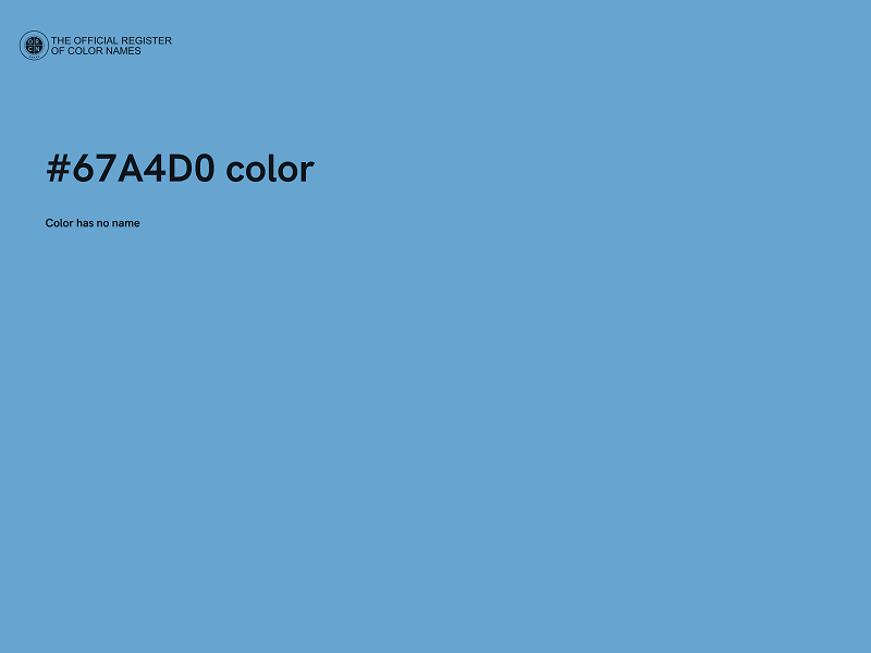 #67A4D0 color image