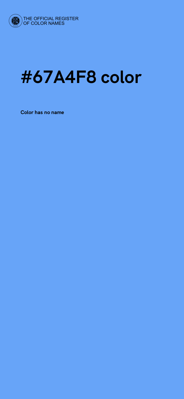 #67A4F8 color image