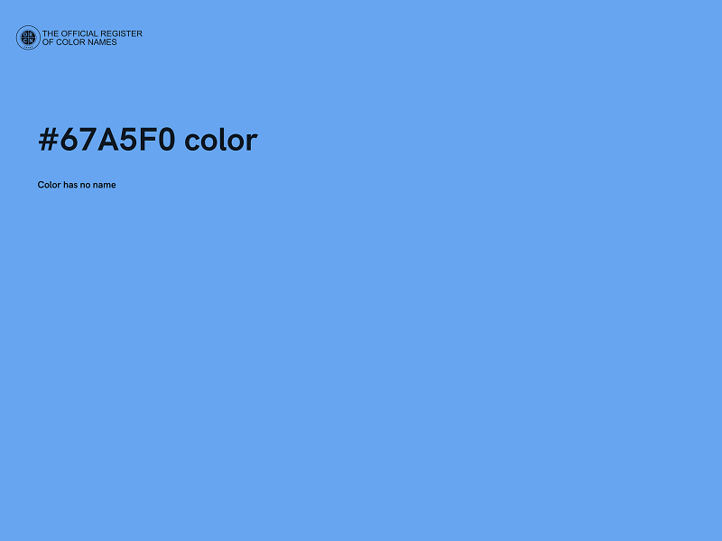 #67A5F0 color image