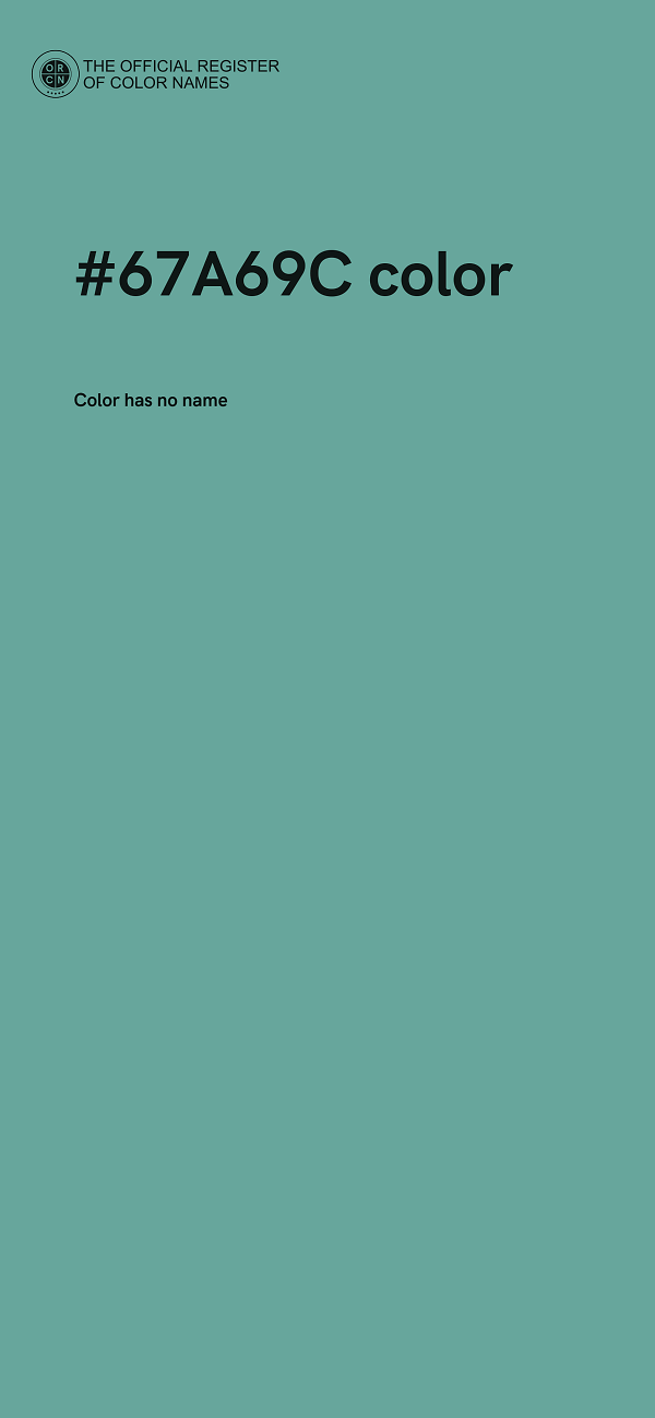 #67A69C color image