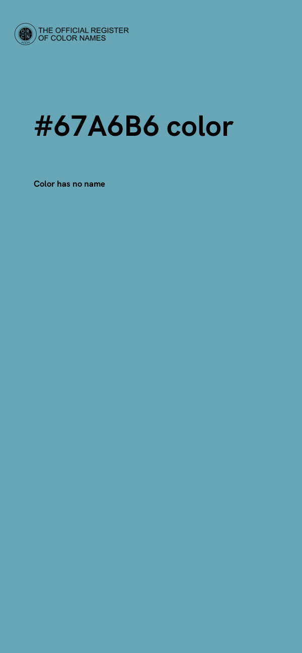 #67A6B6 color image