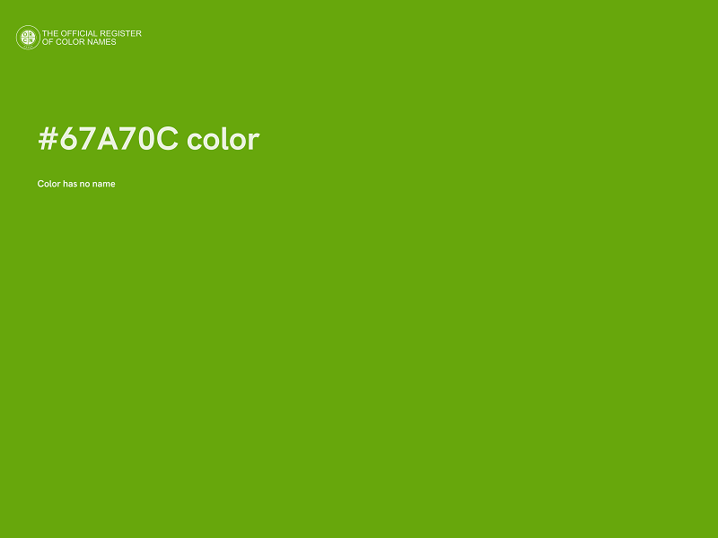 #67A70C color image