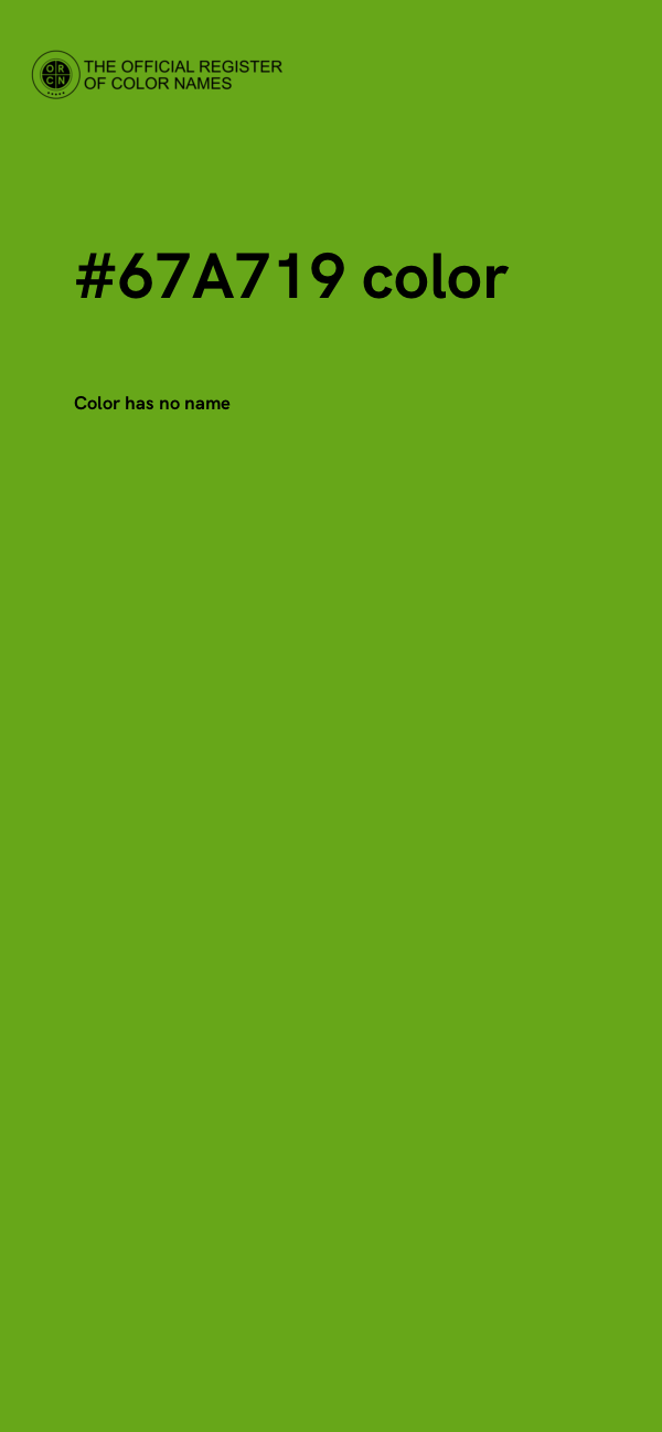 #67A719 color image