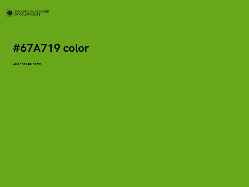 #67A719 color image