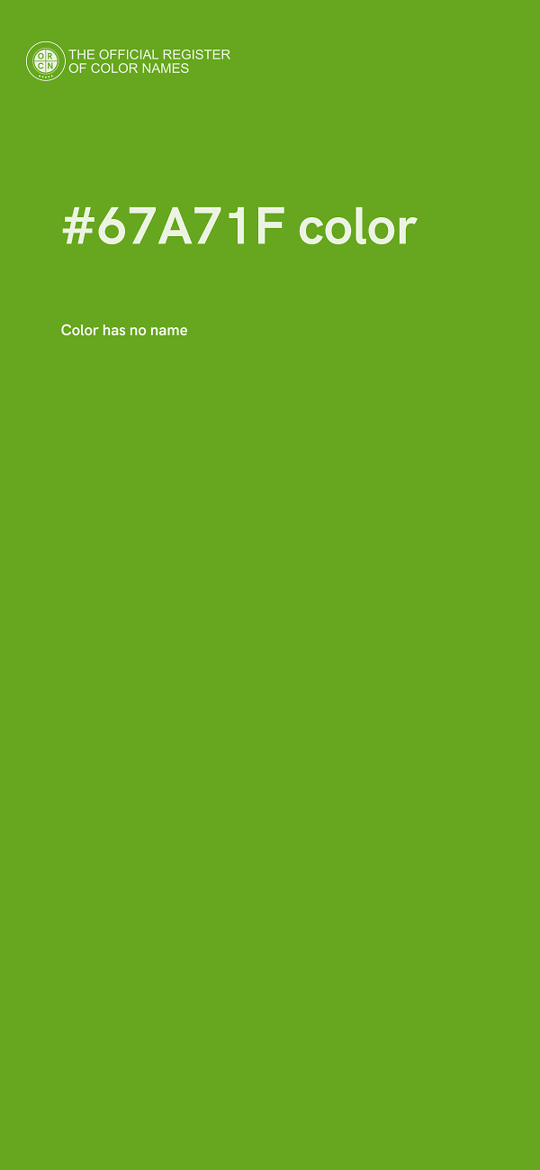 #67A71F color image