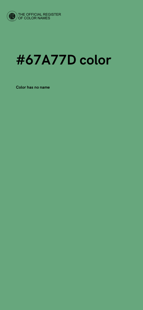 #67A77D color image