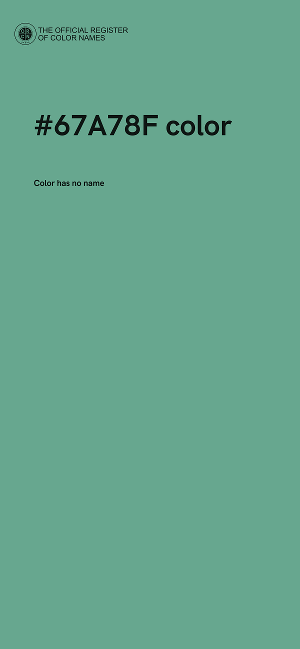 #67A78F color image