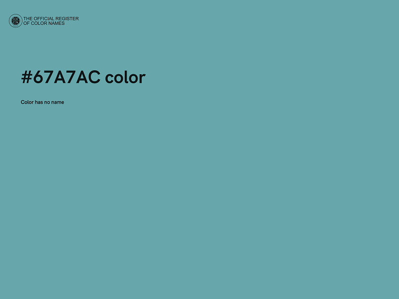 #67A7AC color image