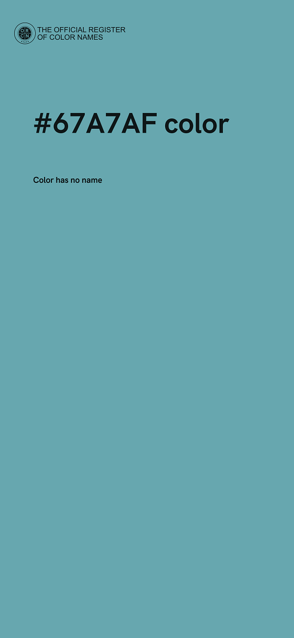 #67A7AF color image