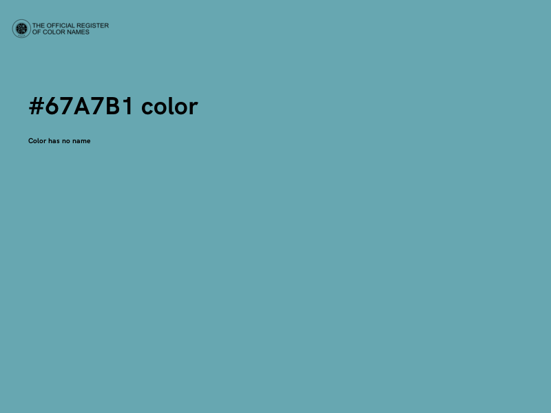 #67A7B1 color image