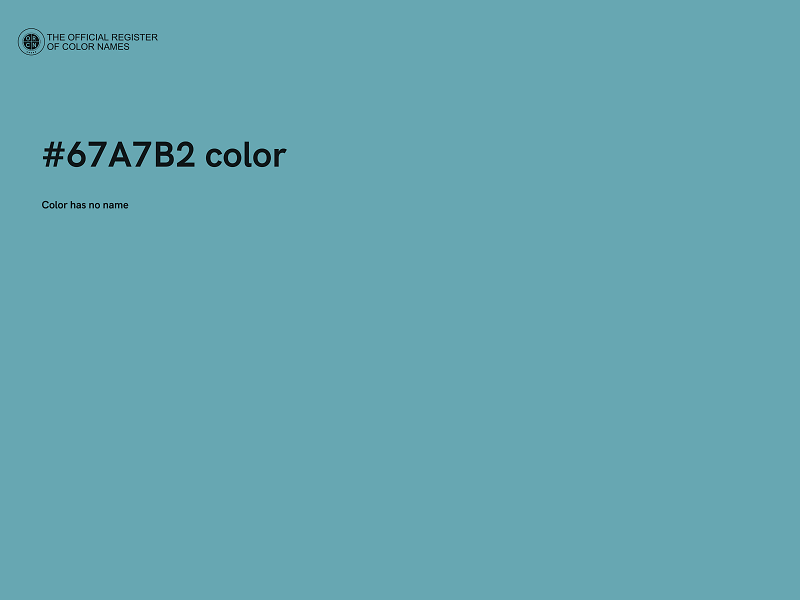 #67A7B2 color image