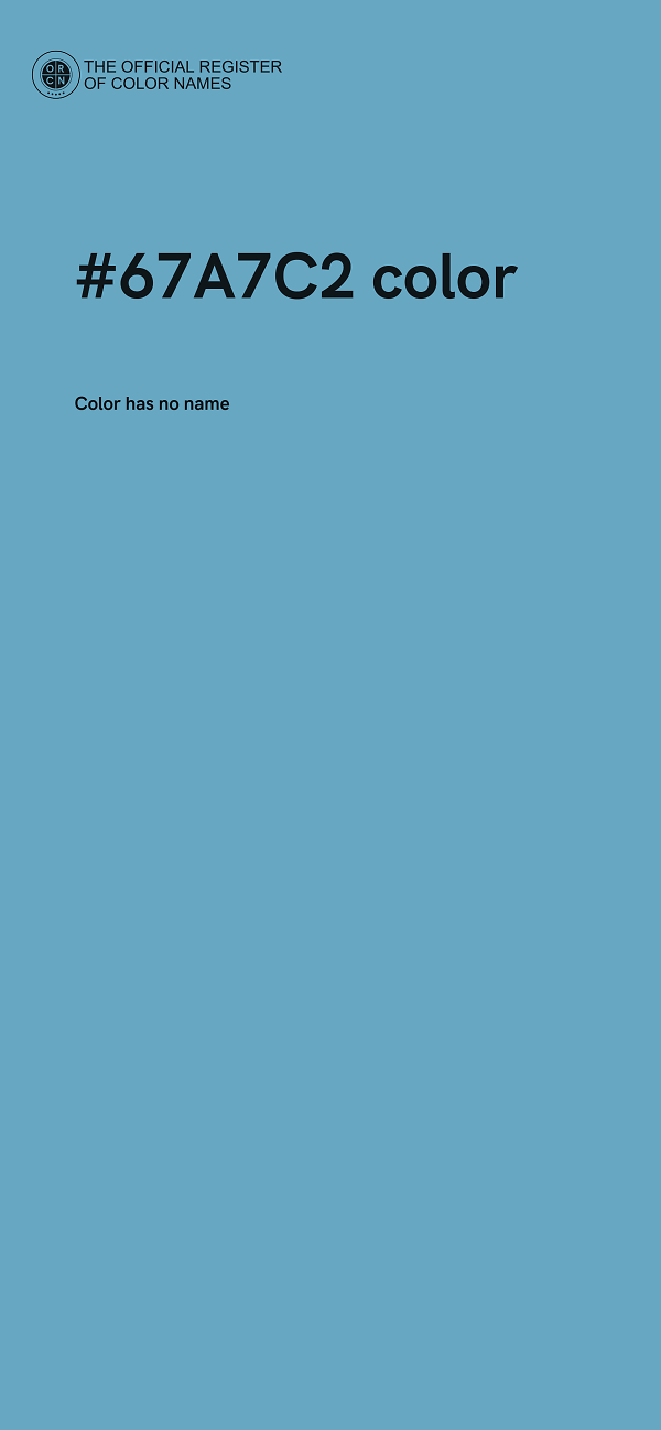 #67A7C2 color image