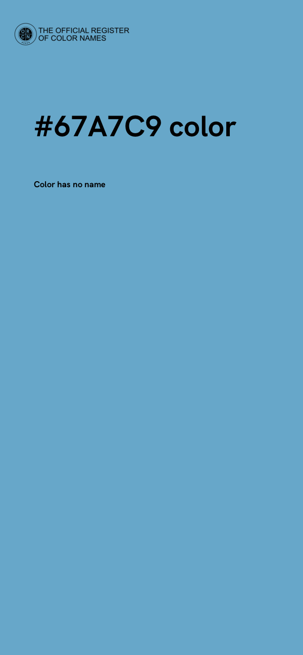 #67A7C9 color image