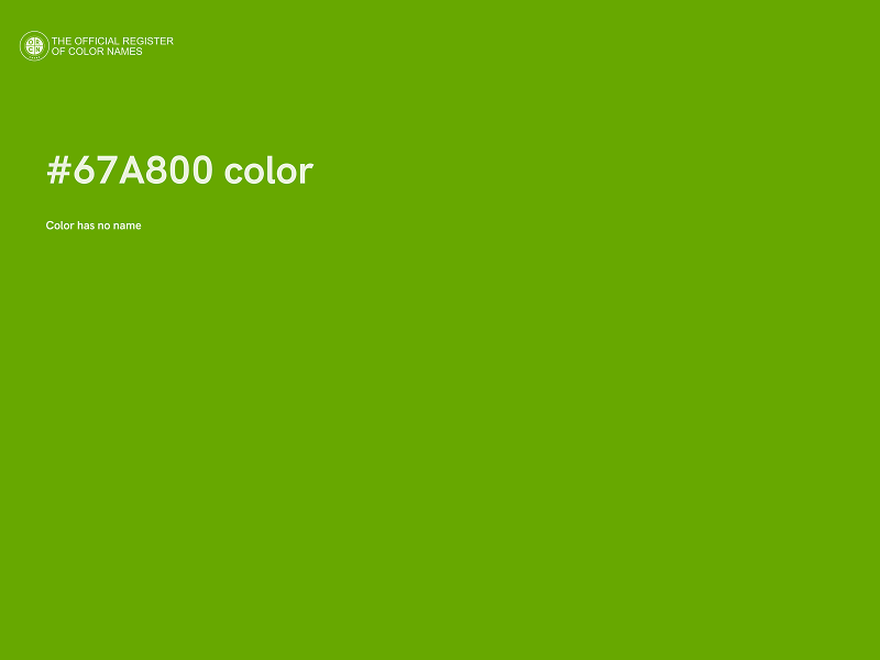 #67A800 color image
