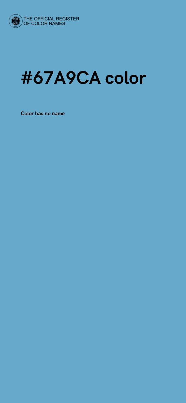 #67A9CA color image